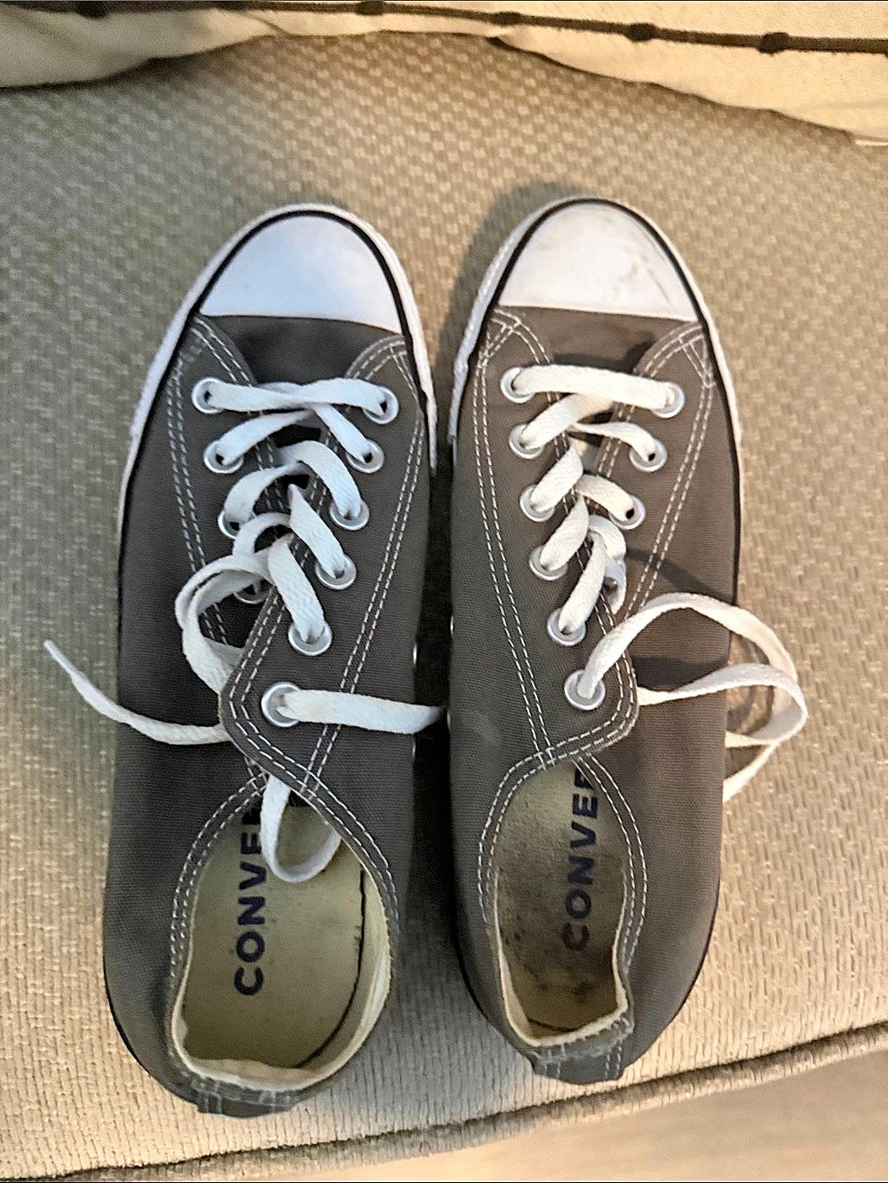 Converse Chuck Taylor All Star Ox Low Top Sneakers Gray & White US 8